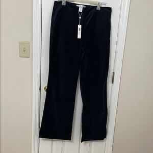 Trina Turk Charcoal Velvet Trousers NWT